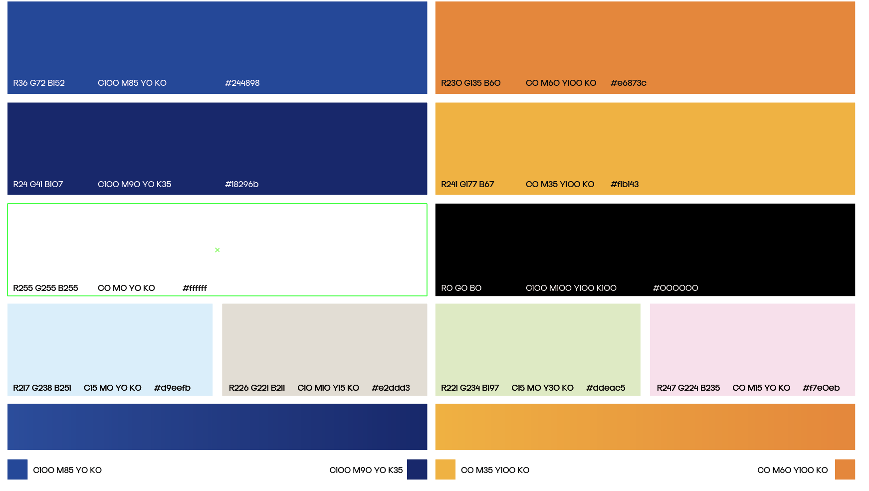 SSS brand colours reference